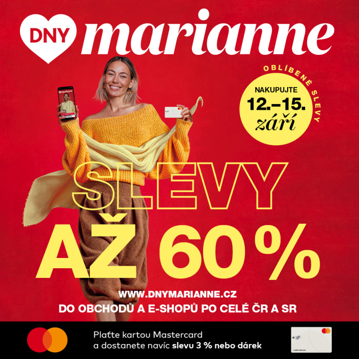 OC Centro Zlín zve na Dny Marianne 2025 – čtyři dny plné slev a výhodného nakupování!
